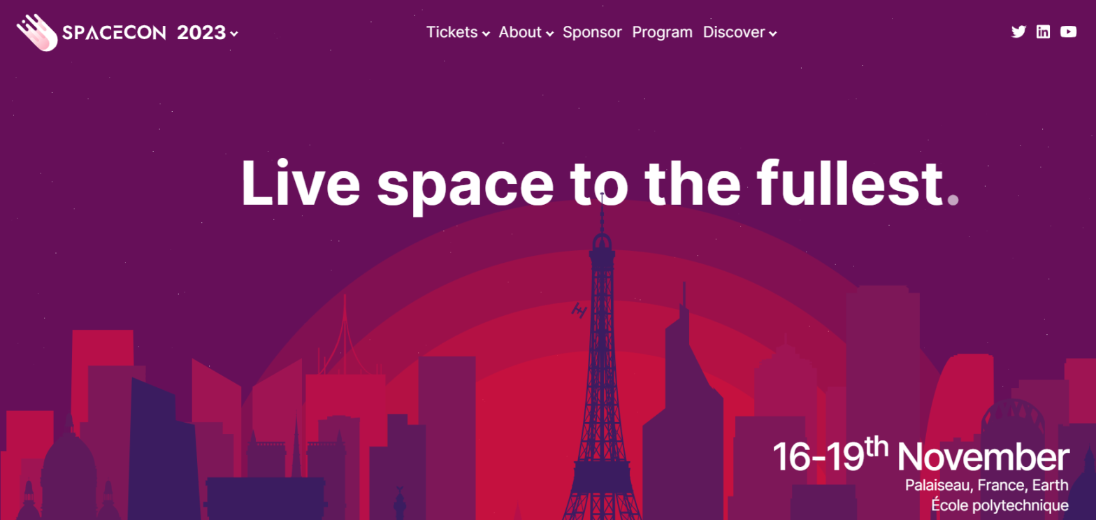 Header image of the Spacecon 2023 : Live Space to the Fullest