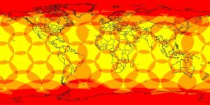 Couverture des satellites Iridium