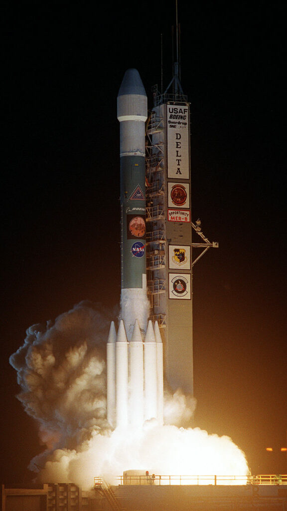 Launch of Opportunity on a Delta II Rocket (NASA)
