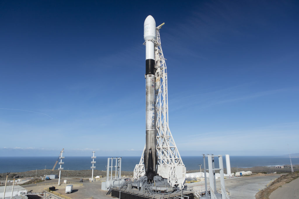 SSO A on pad B1046 3 (SpaceX)