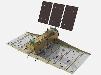 Modèle 3D du satellite SAOCOM 1A