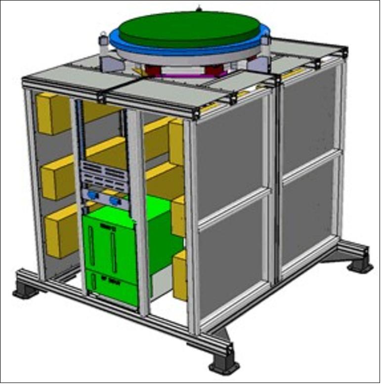 Maquette 3D d'un satellite Galileo